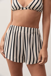 Jacques Silk Bra | Ecru & Black