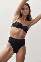 90'S High Waist Bottom | Black