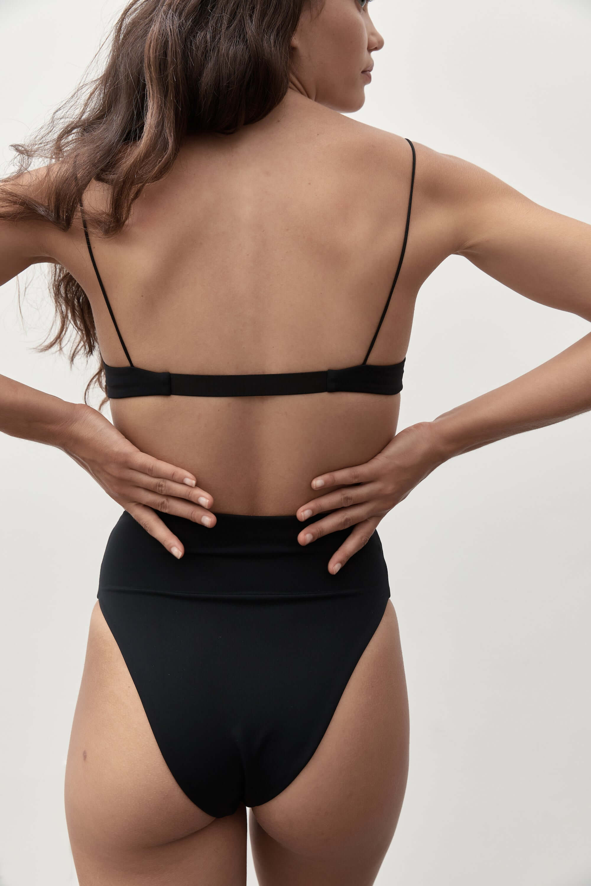 90'S High Waist Bottom | Black
