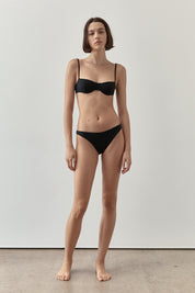 Bardot Balcony Top | Black