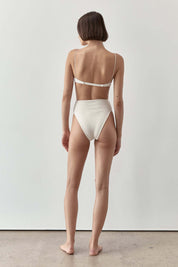 90'S High Waist Bottom Bouclê | Ecru