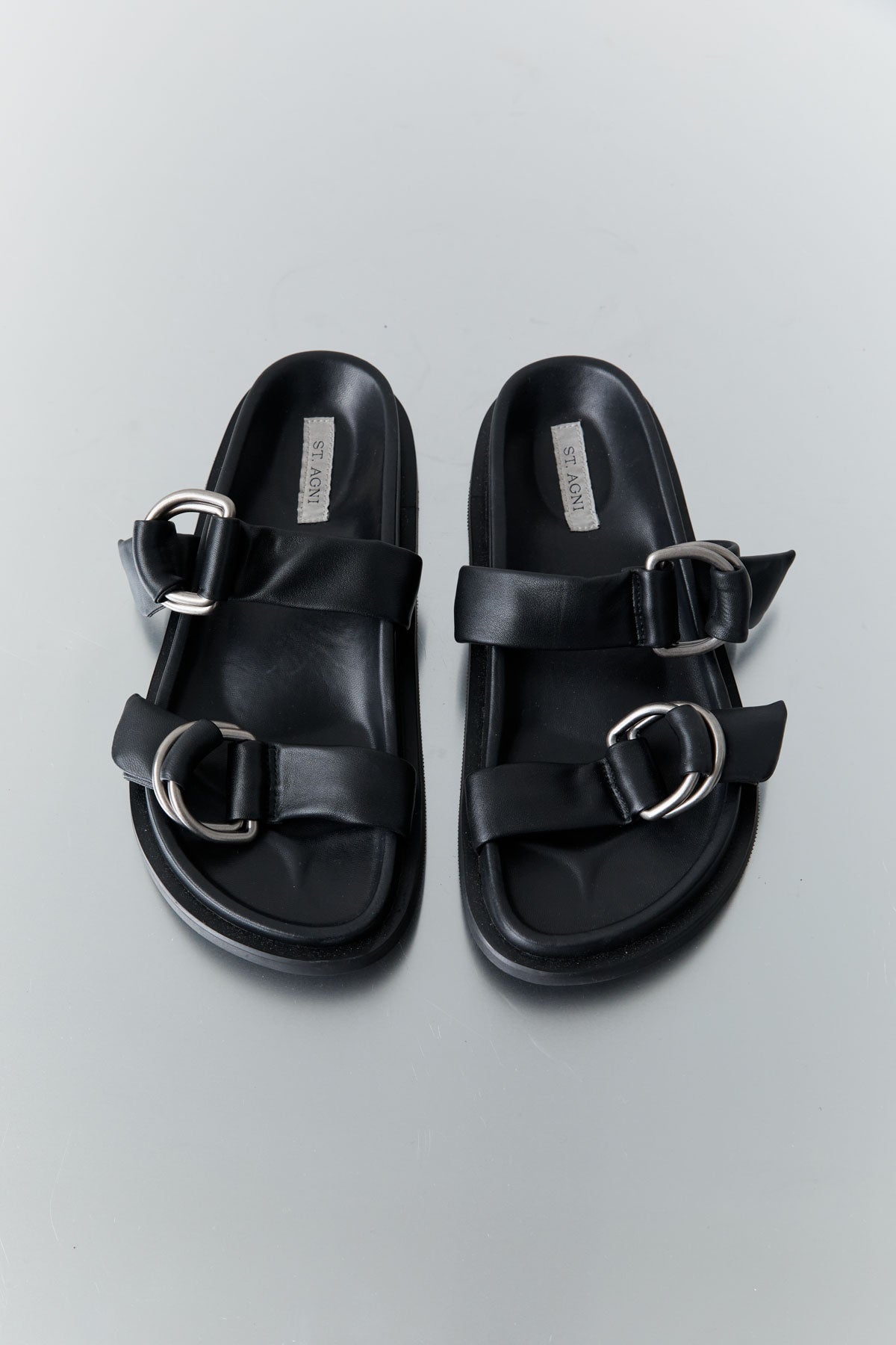 Ring Detail Slide - Black