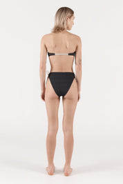 Goulue Tie Detail Bottom | Pinstripe