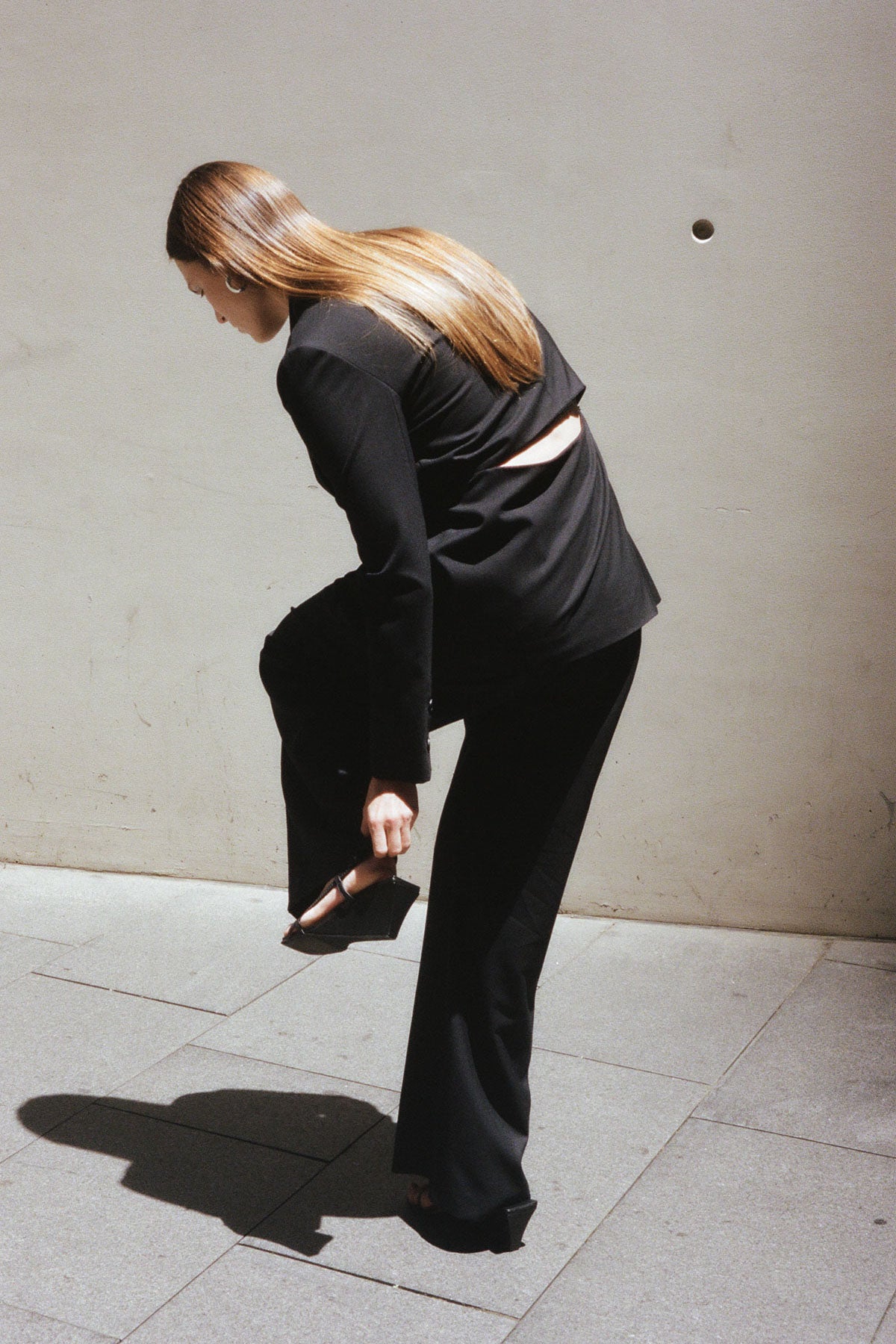 Zip Detail Blazer - Black
