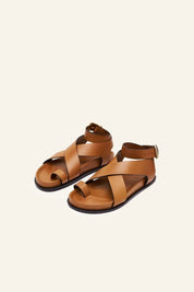 The Jalen Sandal Deep Tan