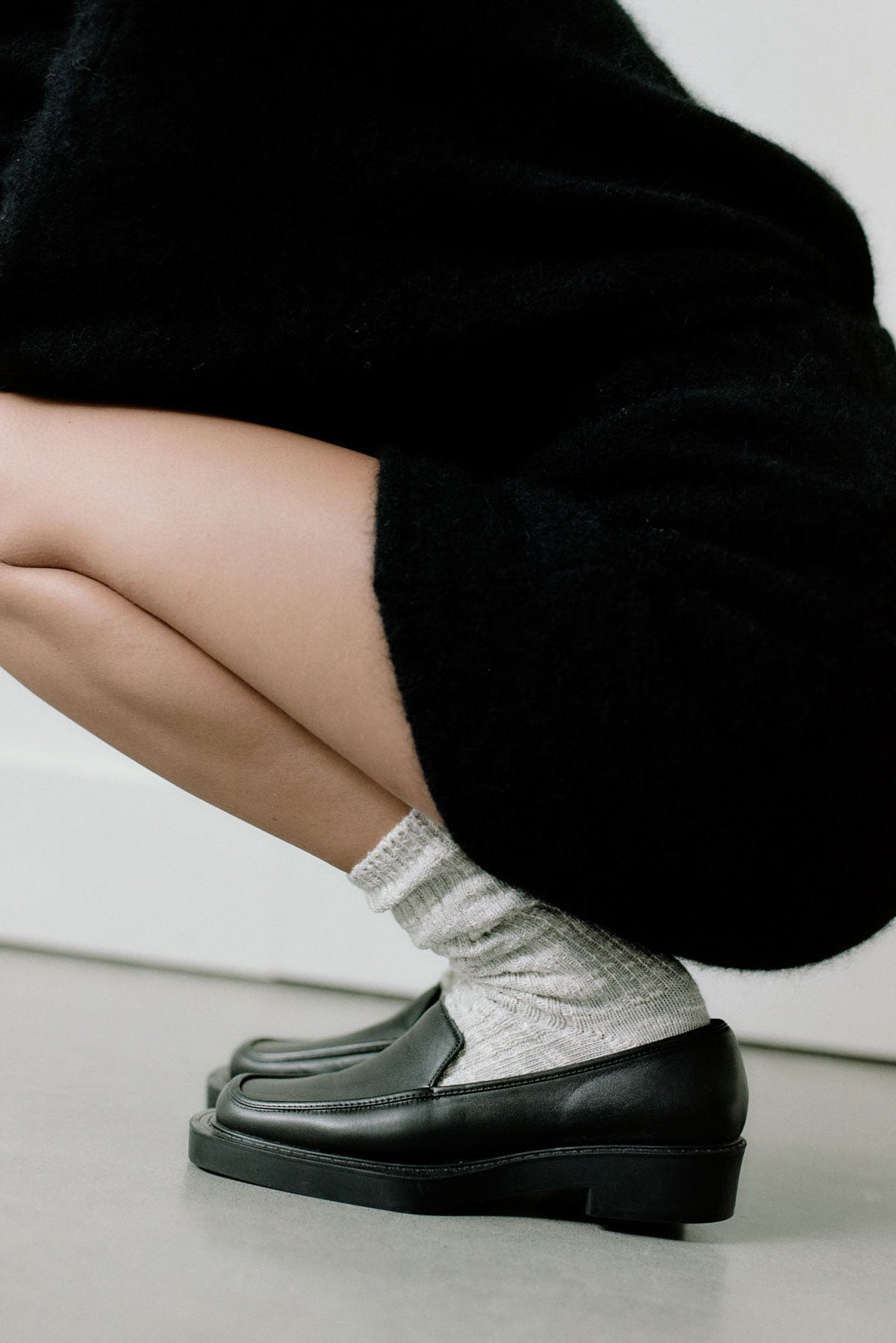 Square Loafer - Black