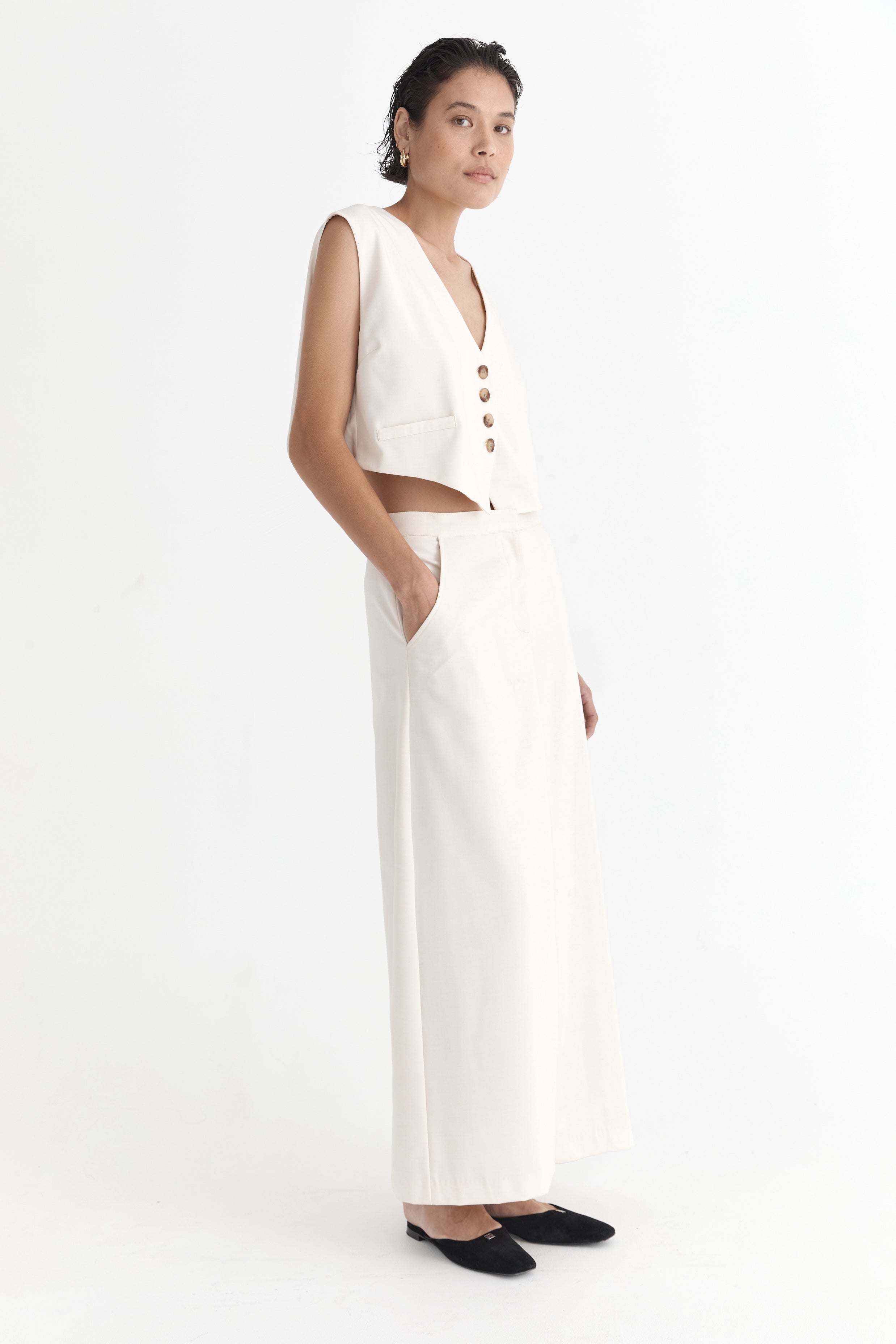 Manon Waistcoat | Ivory