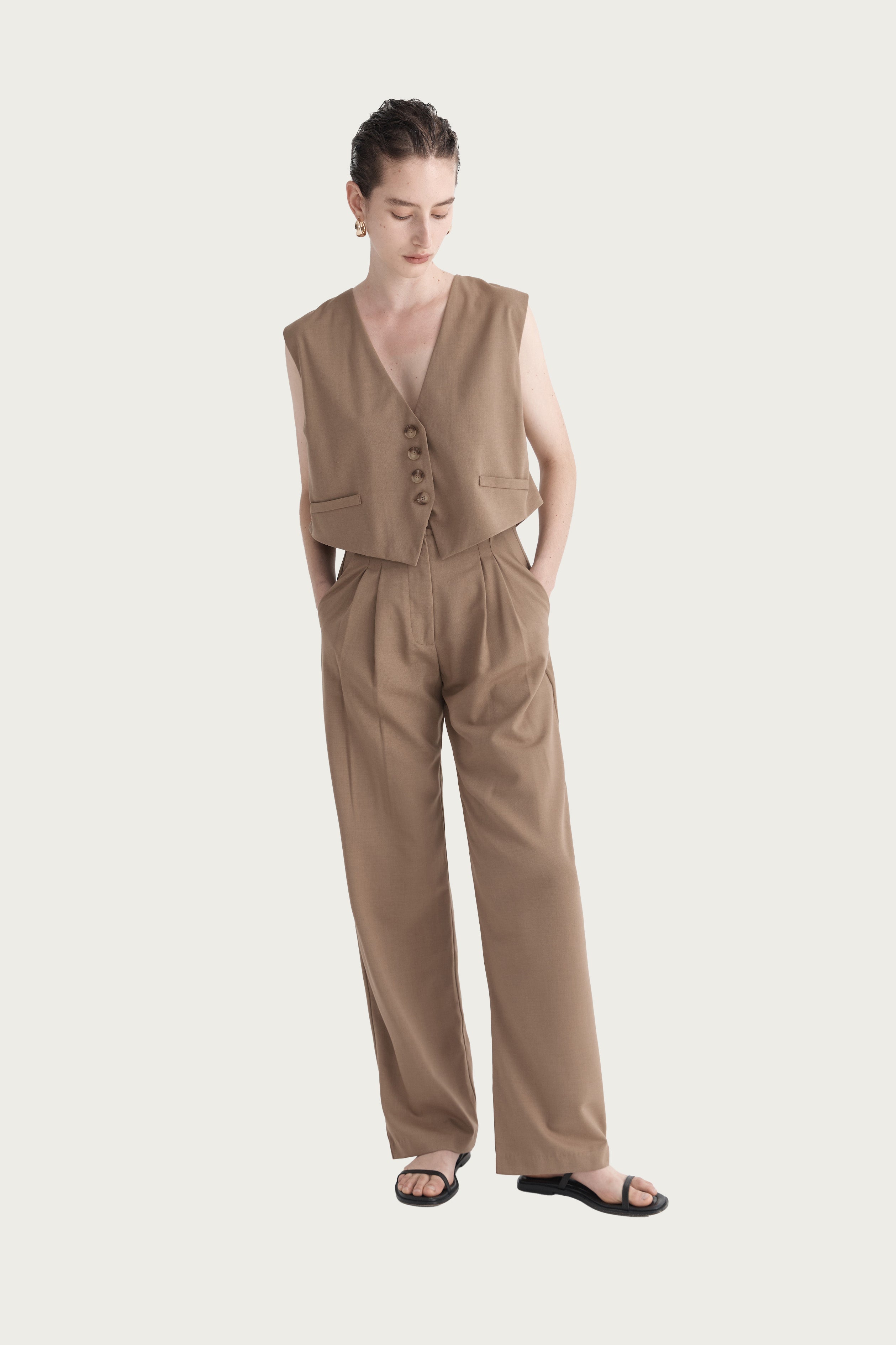 Manon Waistcoat | Creme