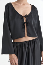 The Celeste Blouse | Noir