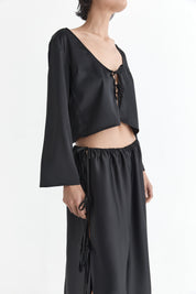 The Celeste Blouse | Noir