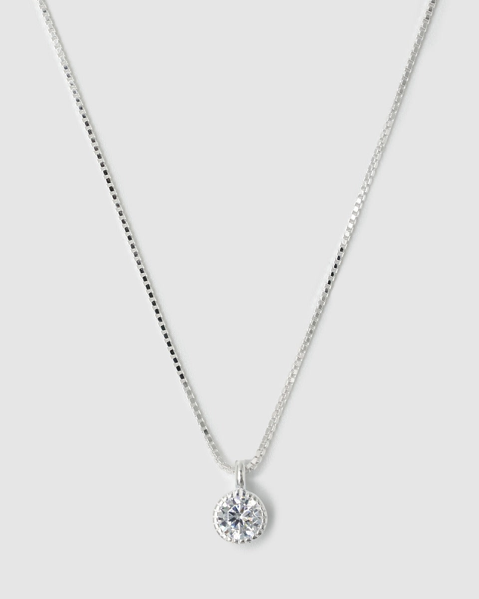 Redondo Drop Necklace Silver