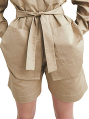 Cotton Twill Short Beige