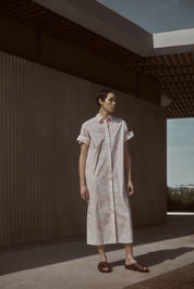 Melody Dress | Cellular Print Rose