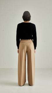 Signature Relaxed Tailored Trouser, Camel