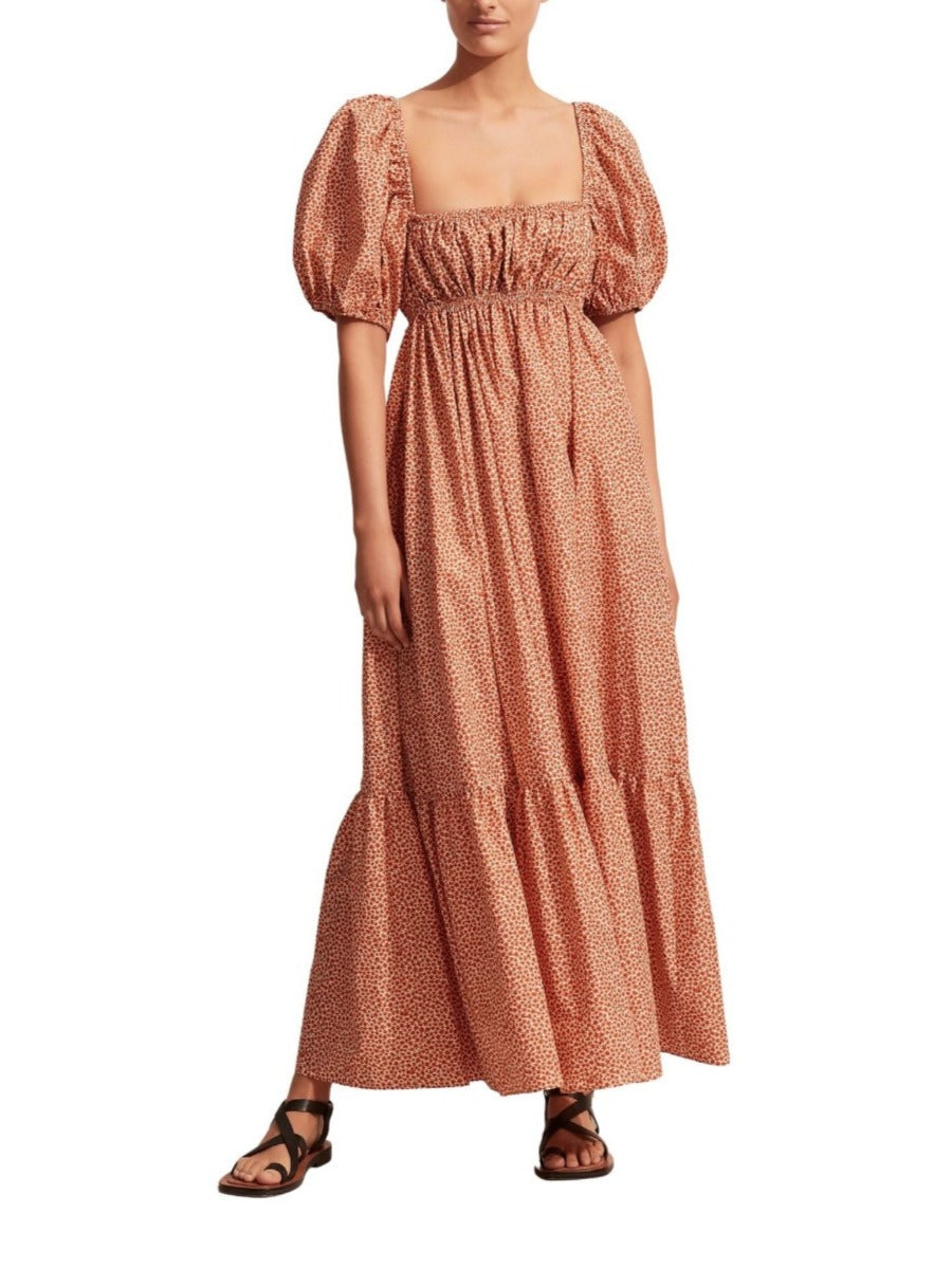 Shirred Peasant Dress Starflower