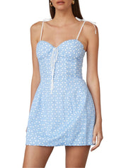 Adriana Dress Blue Daisy