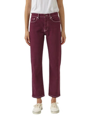 Classic Mid-Rise Jean - Burgundy