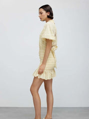 Sophie Mini Dress Sunflower Check