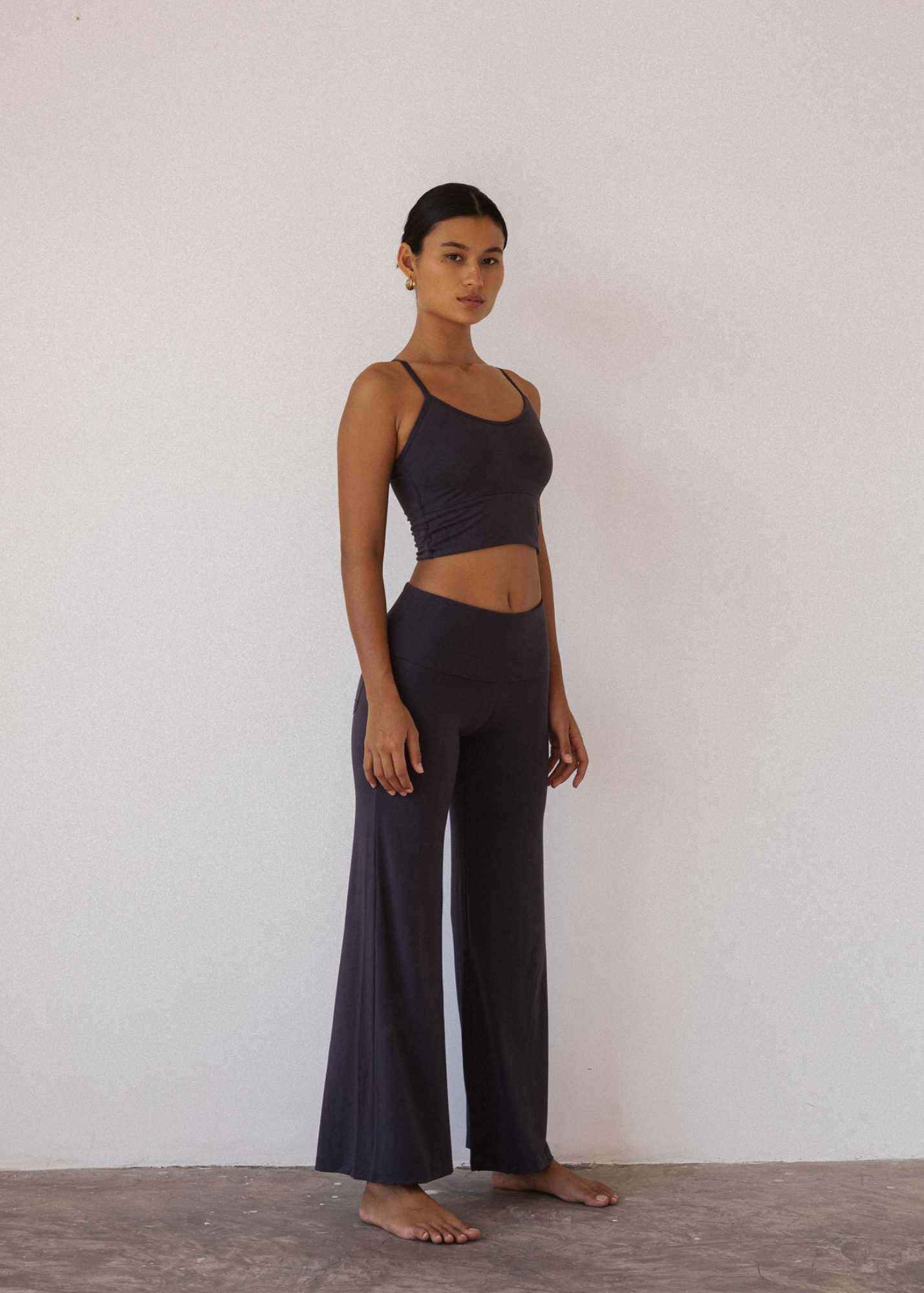 Flow Crop - Slate - Viscose/Spandex