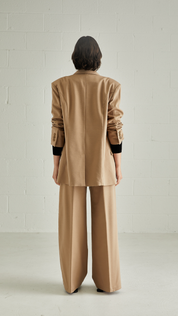 Signature Relaxed Tailored Trouser, Camel