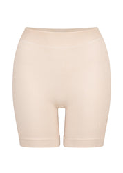 Fine Ribbed Biker Short - Chalk