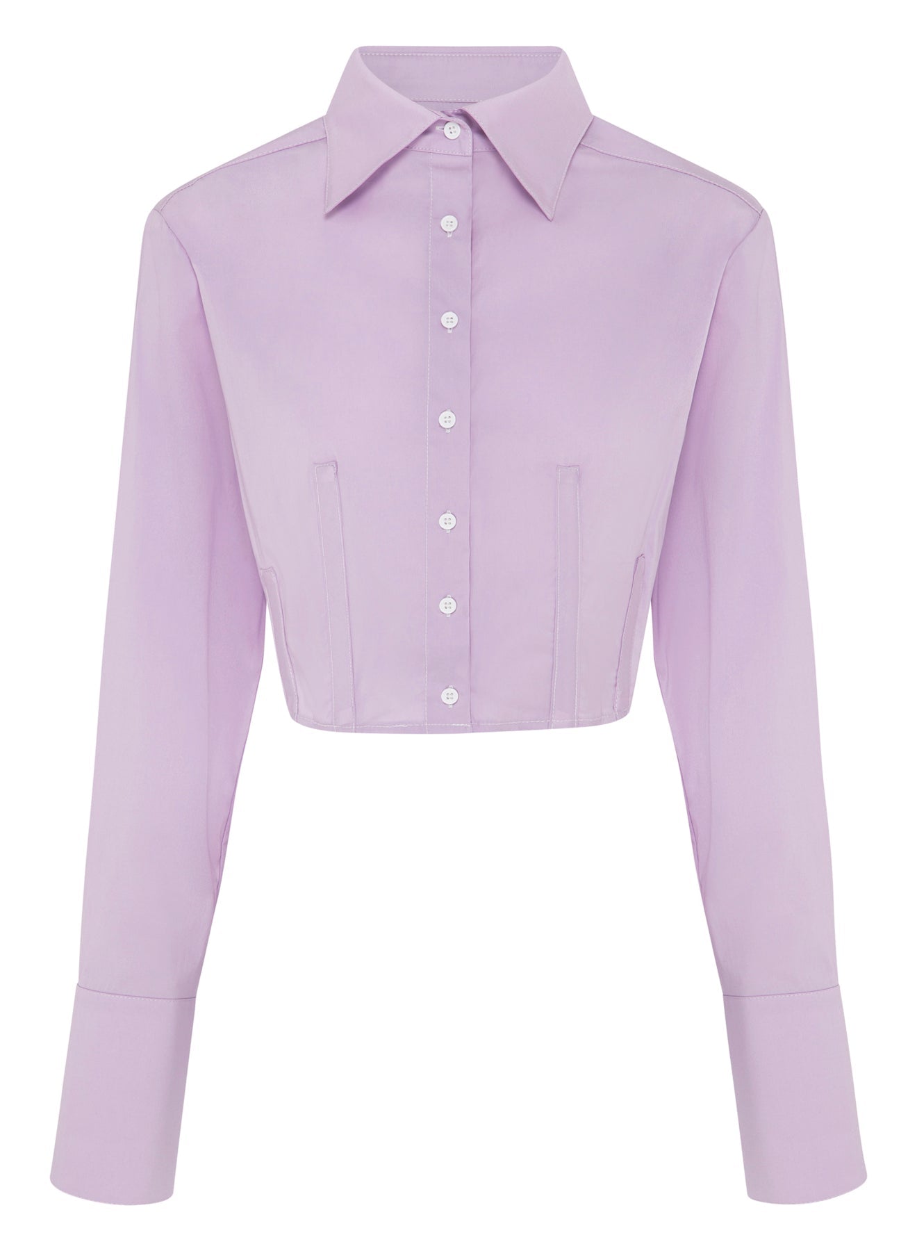 FRANKIE SHIRT - LAVENDER W/TOPSTITCH