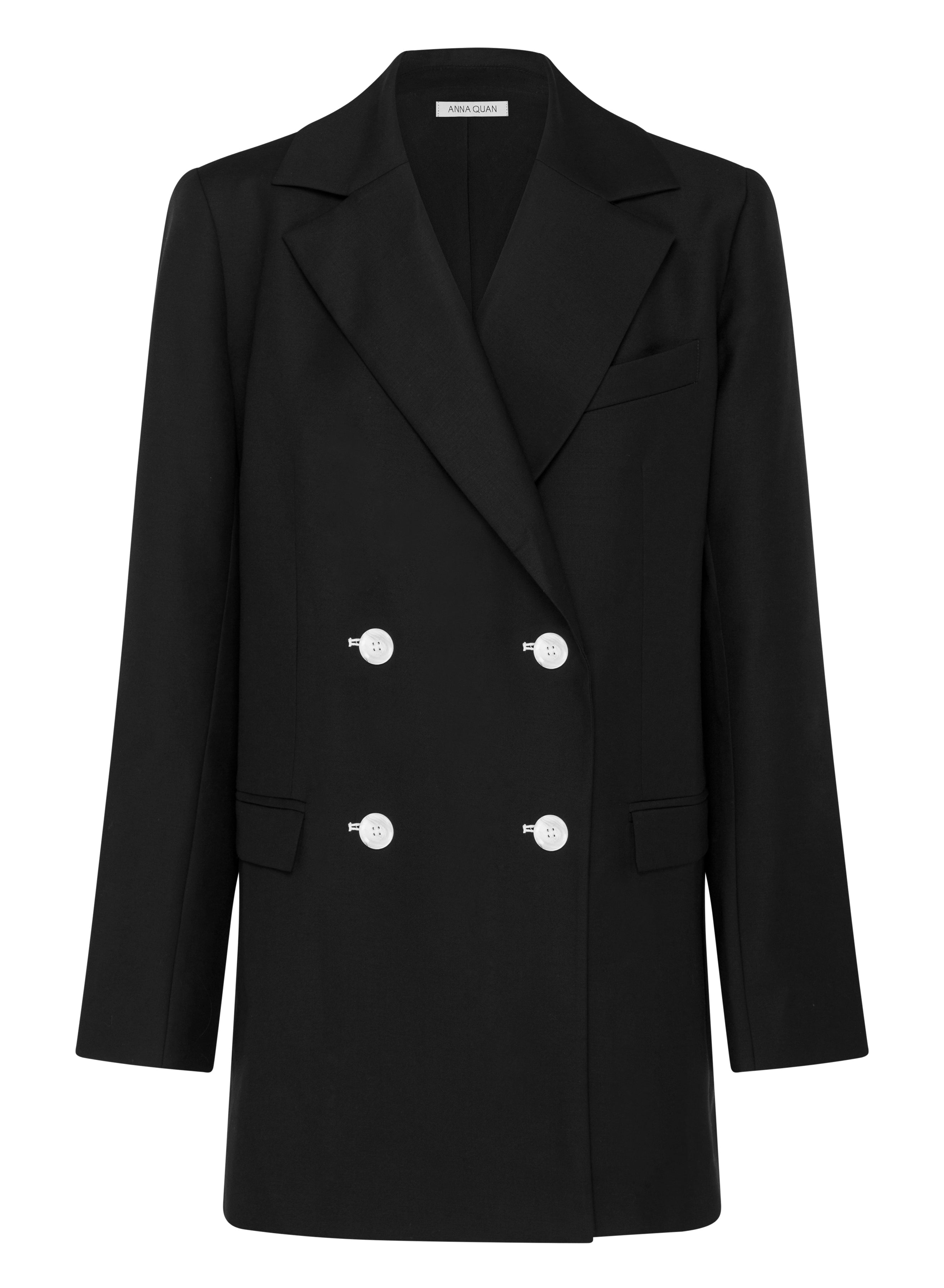 Alessandra Blazer (Black W/ Contrast)