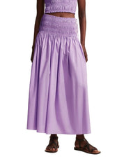 Shirred Tie Skirt Violet