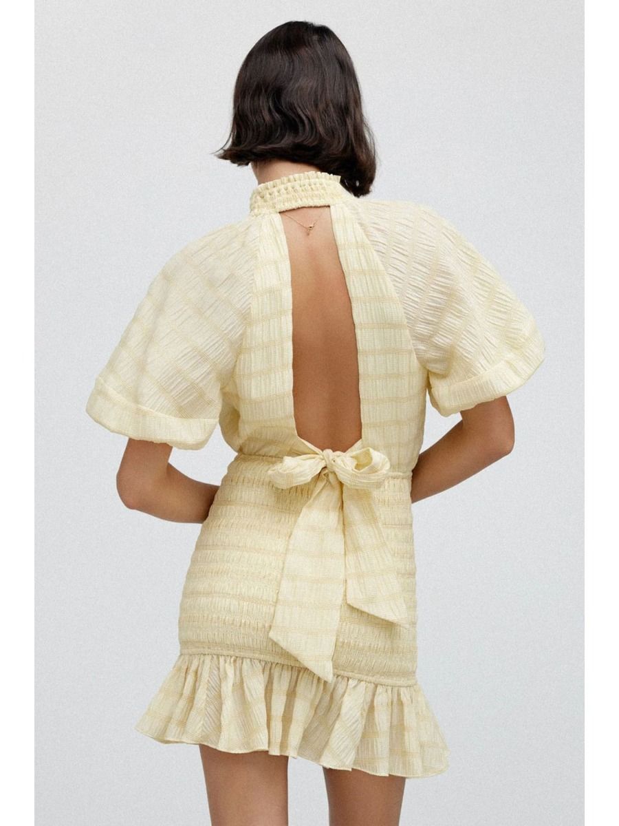 Sophie Mini Dress Sunflower Check