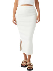 Harper Organic Knit Skirt - Cream