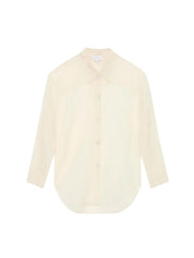 The Amira Shirt Jacket Sheer White