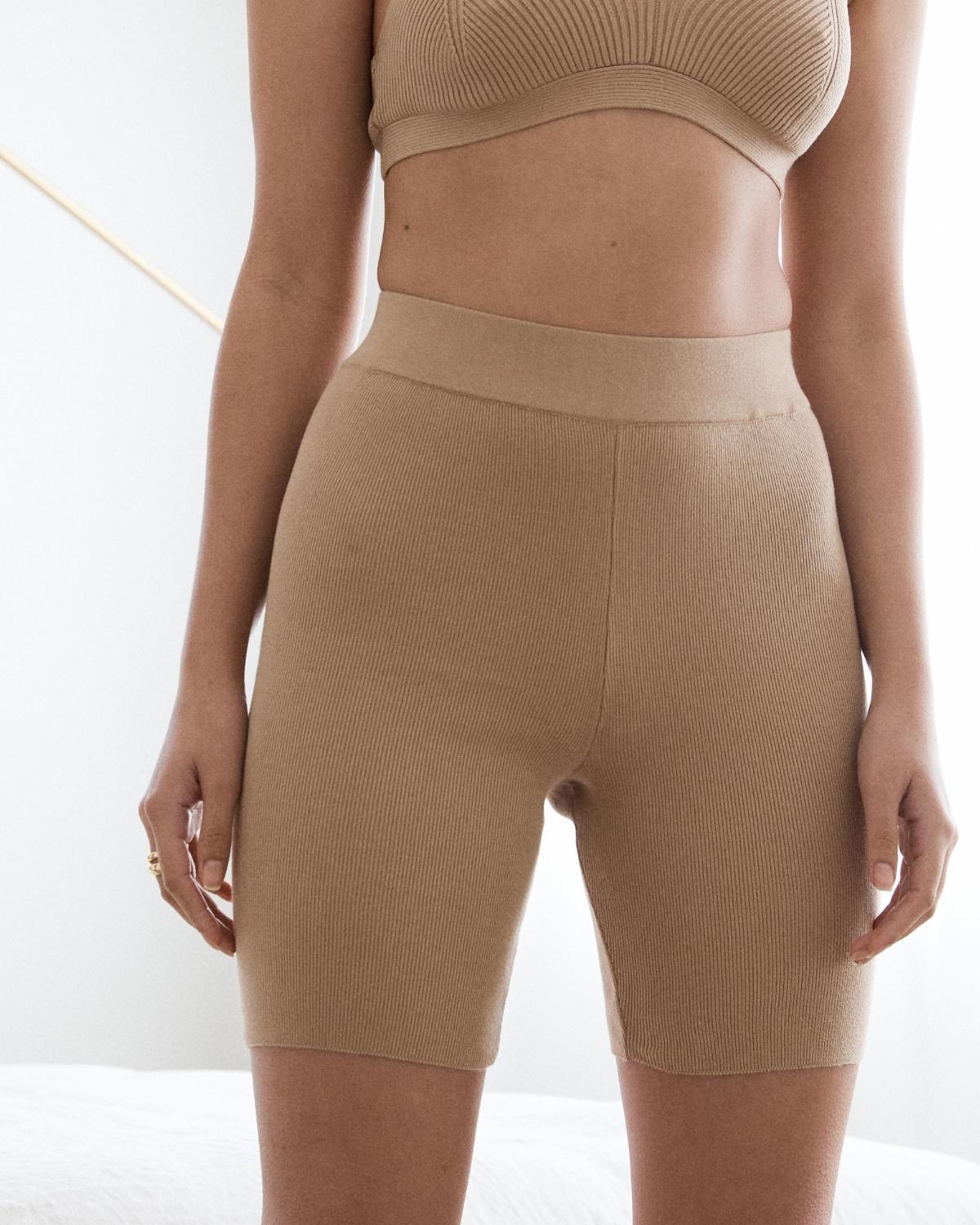 Knit Bike Short Sand