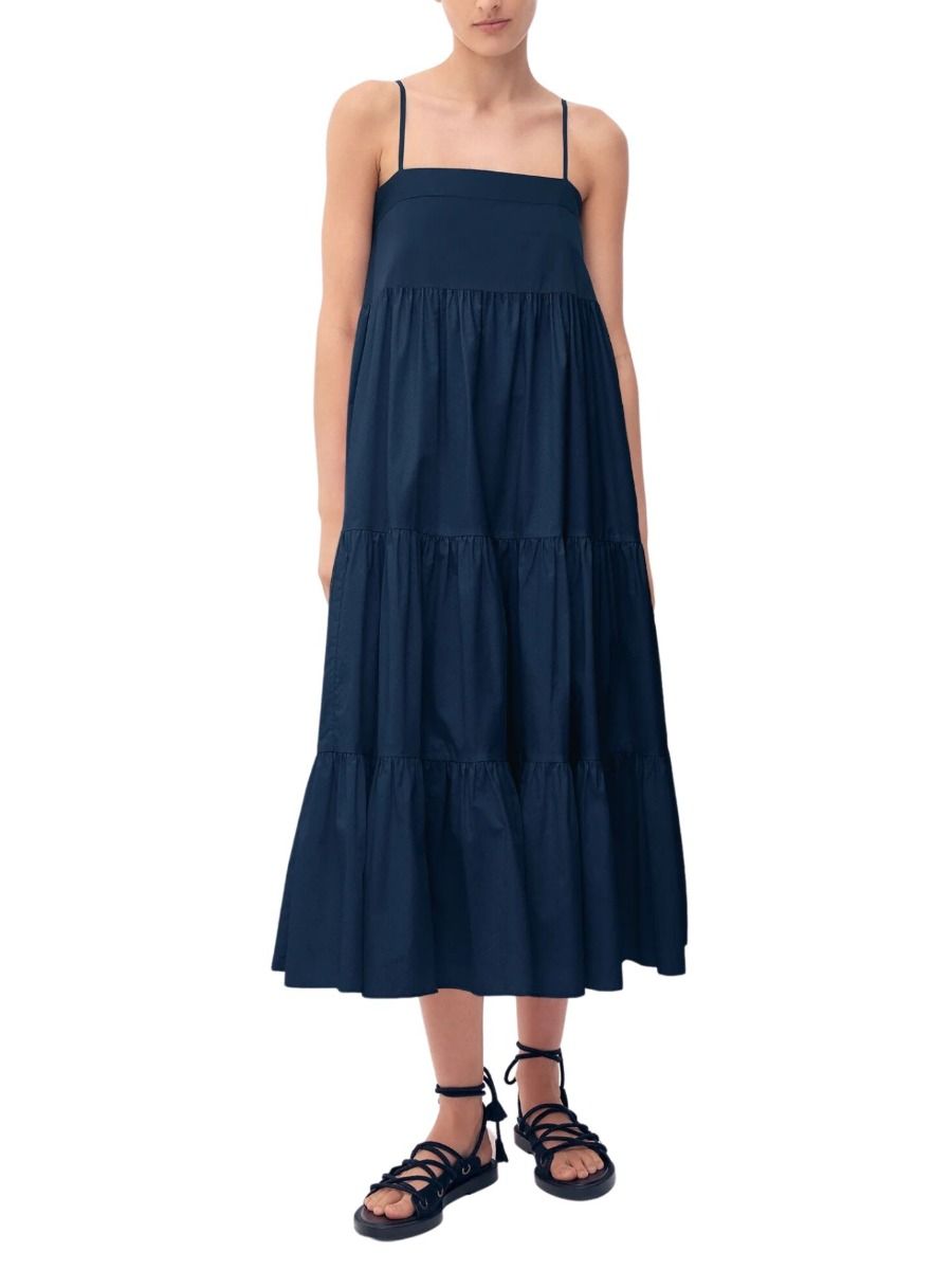 Violet Tiered Dress Indigo