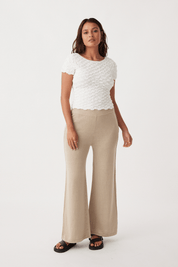 Mila Cap Reversible Sleeve Tee - Cream