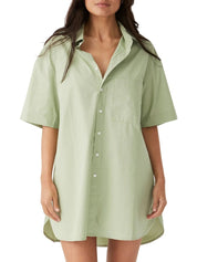 Drew Shirt Dress Sage