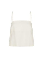 The Mila Top Ivory Linen