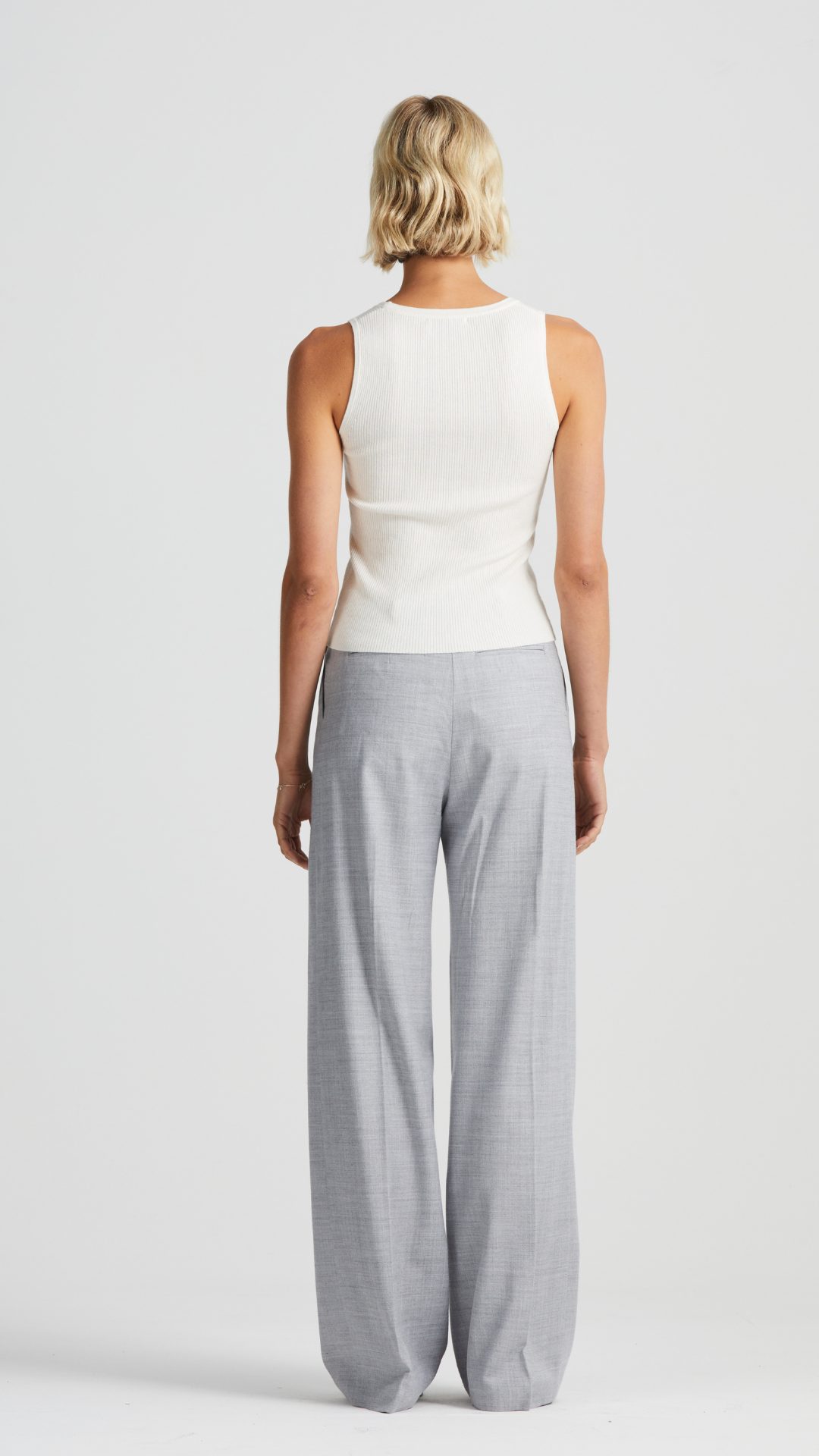 Signature Relaxed Tailored Trouser, Grey