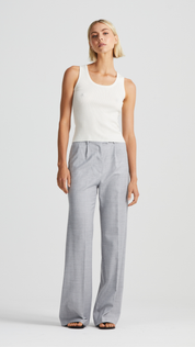 Signature Relaxed Tailored Trouser, Grey