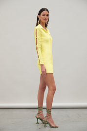 Shine Dress Lemon Drop