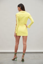 Shine Dress Lemon Drop