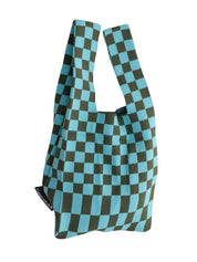 Liburan XS Checkered Tote Bag Blue/Green