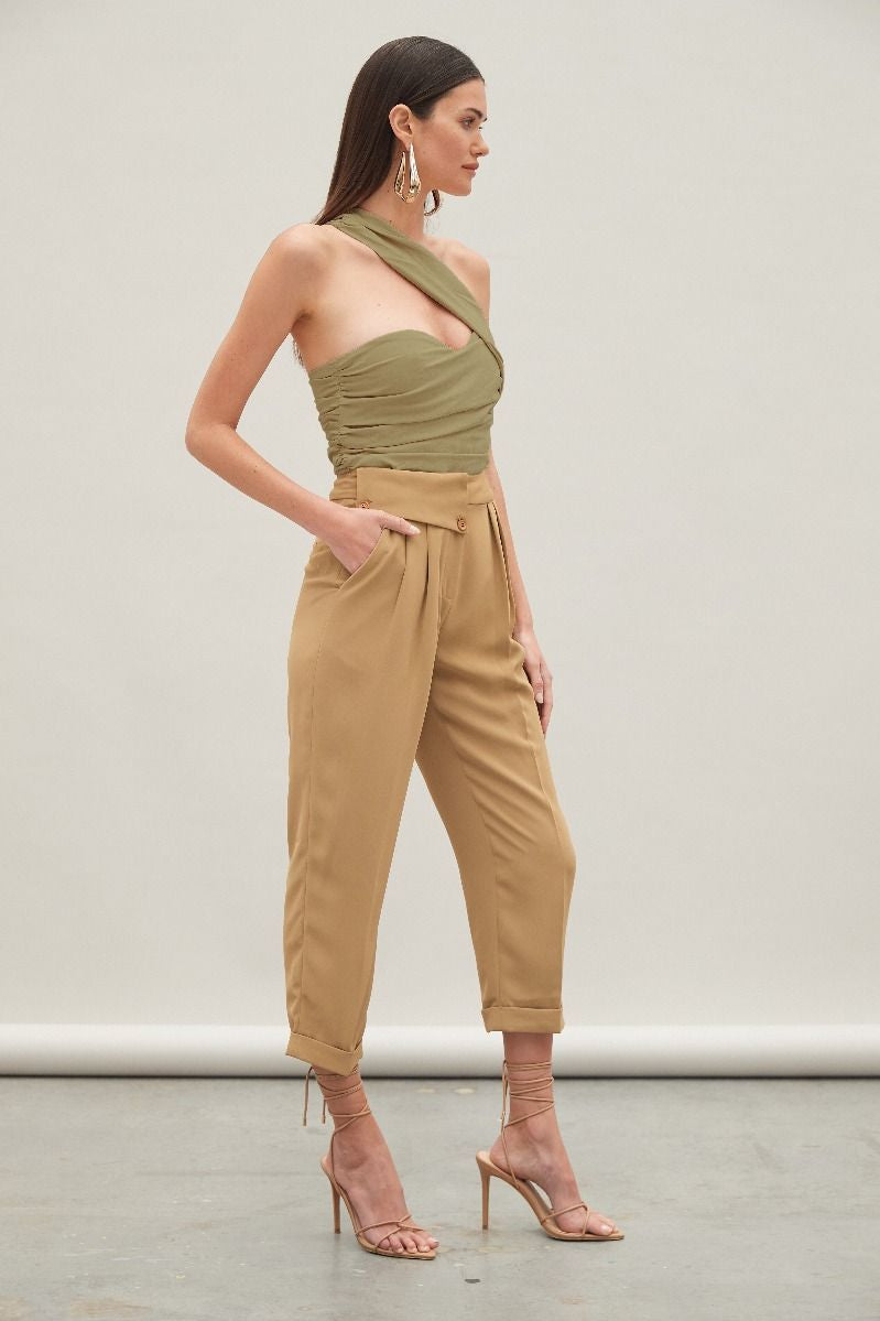 Natasha Trouser Dark Olive