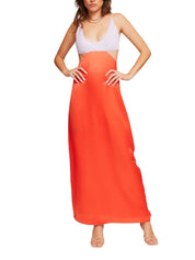 Bridget Maxi Dress Lilac/Tangerine