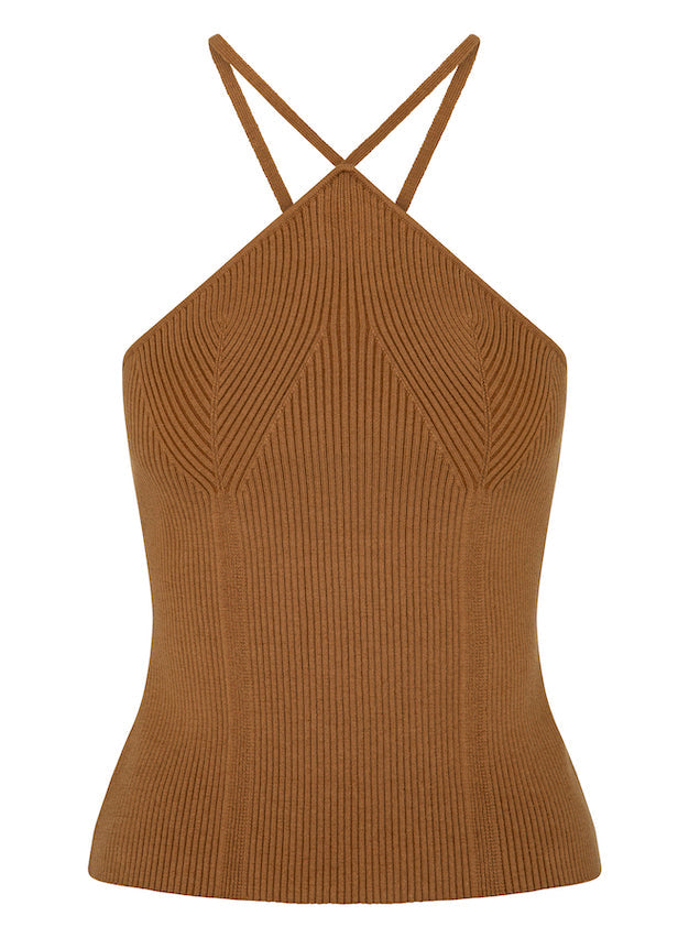 SOLANGE TOP - TOFFEE