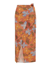 Alma Skirt | Floreale Rosso