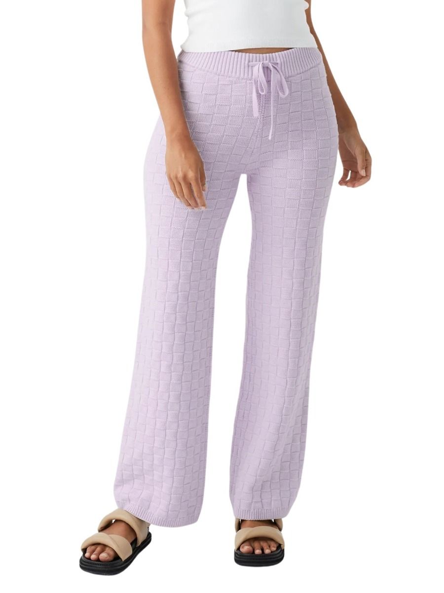 Sierra Organic Knit Pant - Lilac