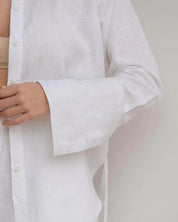 Linen Lounge Shirt White