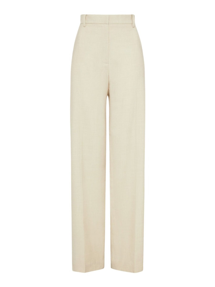 Tailored Wool Trousers Fog