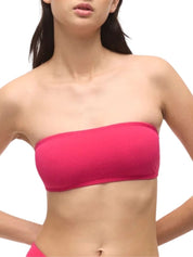 Harper Bandeau Top | Micro Terry | Pink