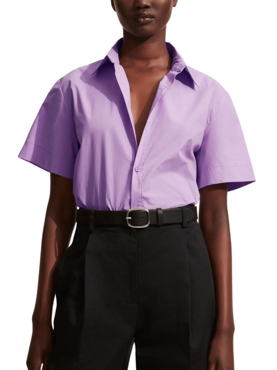 Relaxed Short Sleeve Shirt Violet